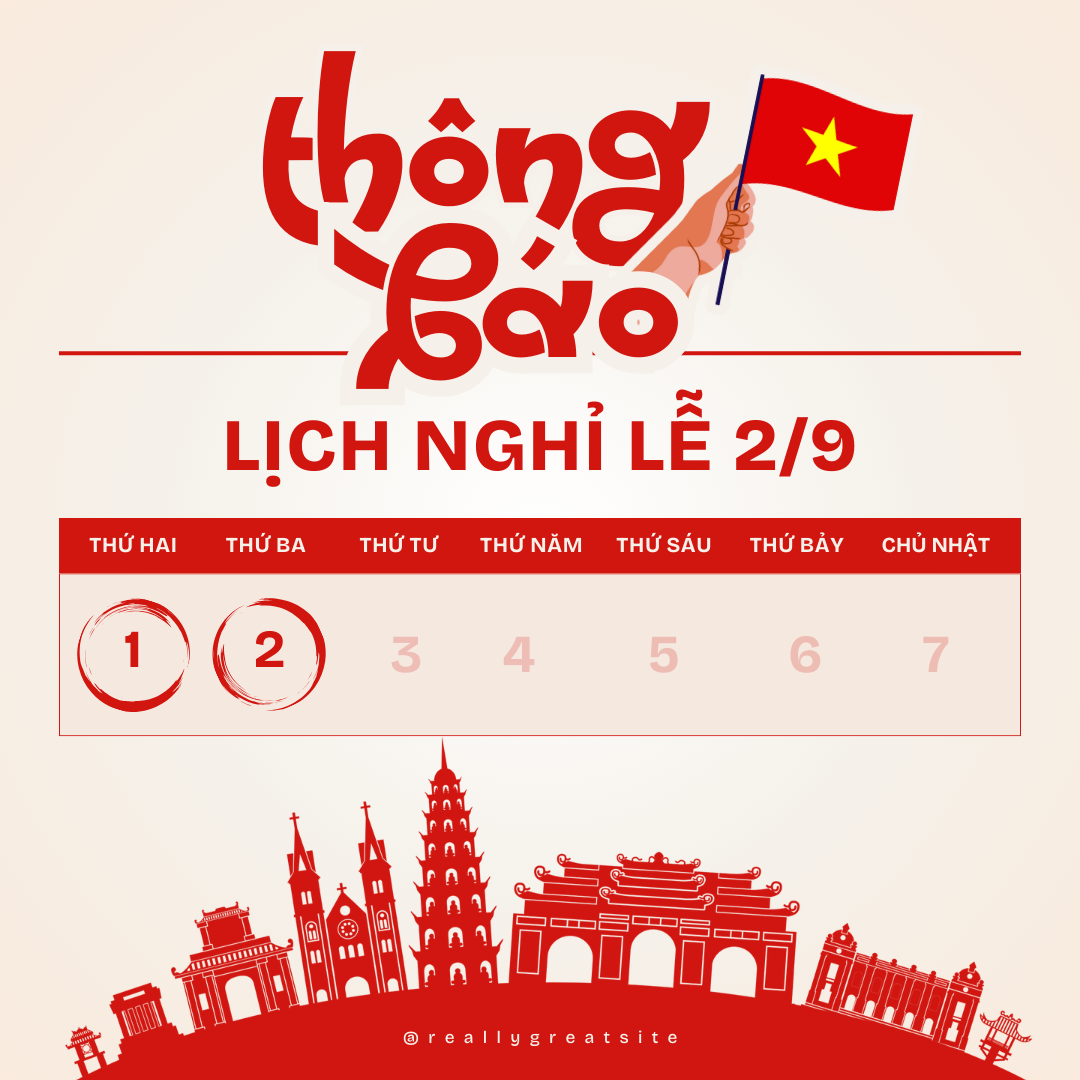Thông báo nghỉ lễ